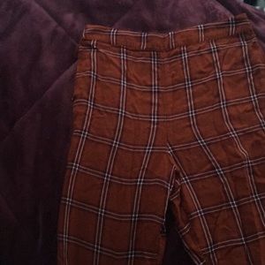 American Eagle - Orange Plaid Pants